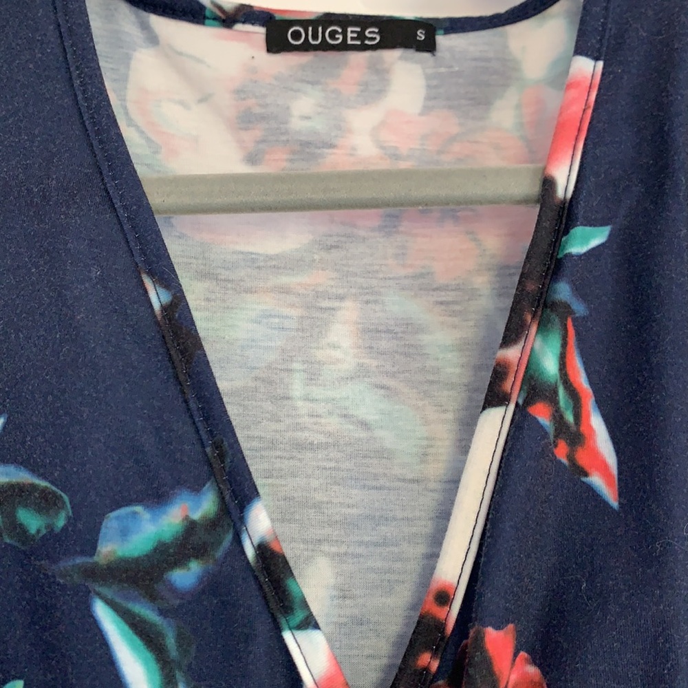 🆕 Navy Floral Mid Dress - Picture 5 of 7